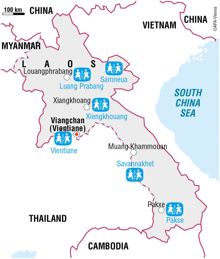 Hvor ligger Laos