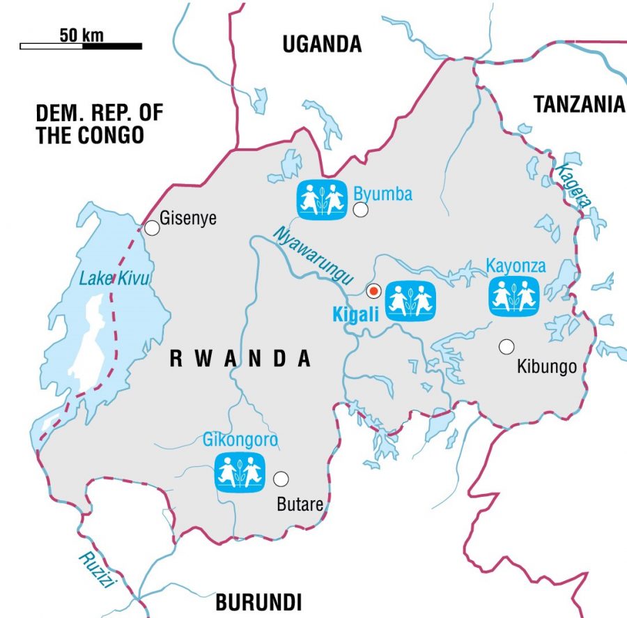 Hvor ligger Rwanda